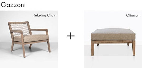 A PERSONAL SET: CLUB CHAIR + OTTOMAN