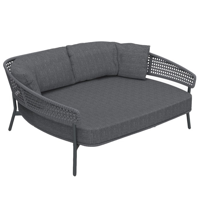 KOVE OUTDOOR ROPE AND ALUMINIUM DAYBED (COAL)